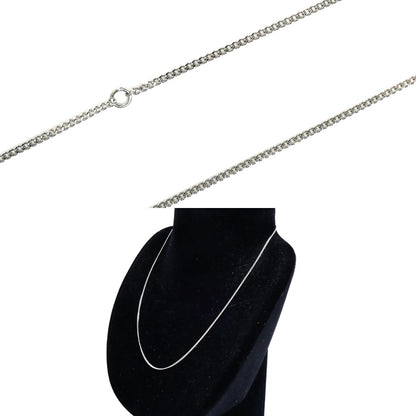 Pt850プラチナ ネックレス 喜平2面カット 2.7g 40cm レディース【中古】