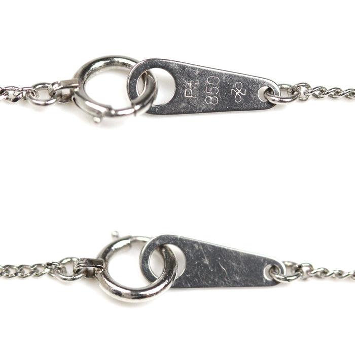 Pt850プラチナ ネックレス 喜平2面カット 2.7g 40cm レディース【中古】