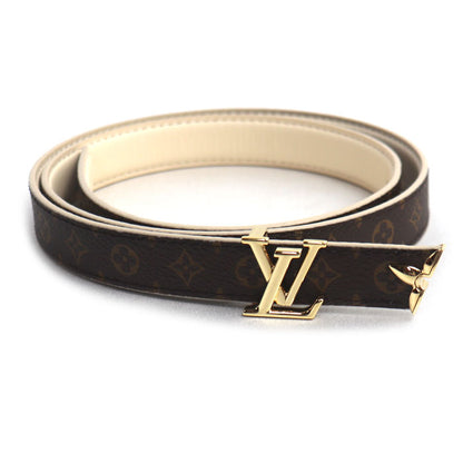 LOUIS VUITTON ルイ・ヴィトン プリティー LV 20MM リバーシブル ベルト クレーム M8234X BC0274 レディース【中古】【美品】