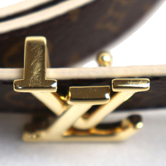 LOUIS VUITTON ルイ・ヴィトン プリティー LV 20MM リバーシブル ベルト クレーム M8234X BC0274 レディース【中古】【美品】