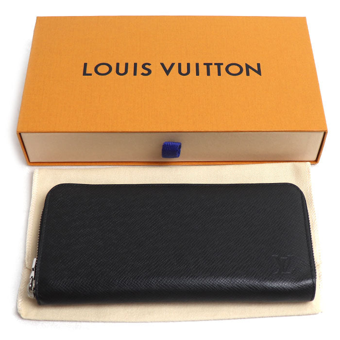 LOUIS VUITTON ルイ・ヴィトン ジッピーウォレット ホリゾンタル 長財布 タイガ ブラック M31071 IC メンズ【中古】