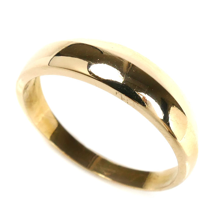 K18YG イエローゴールド 月甲 リング・指輪 14号 3.4g レディース【中古】