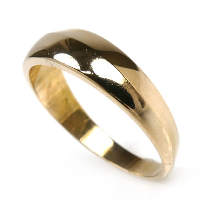 K18YG イエローゴールド 月甲 リング・指輪 14号 3.4g レディース【中古】