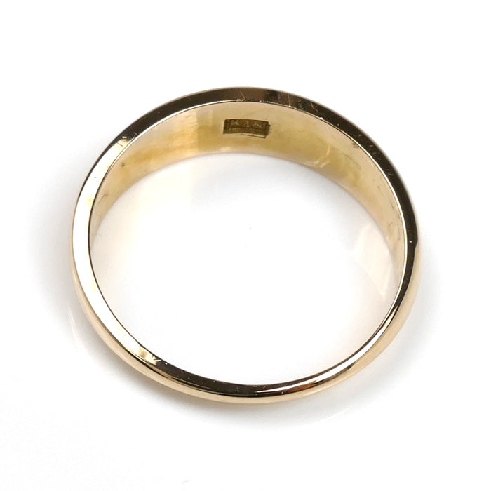 K18YG イエローゴールド 月甲 リング・指輪 14号 3.4g レディース【中古】