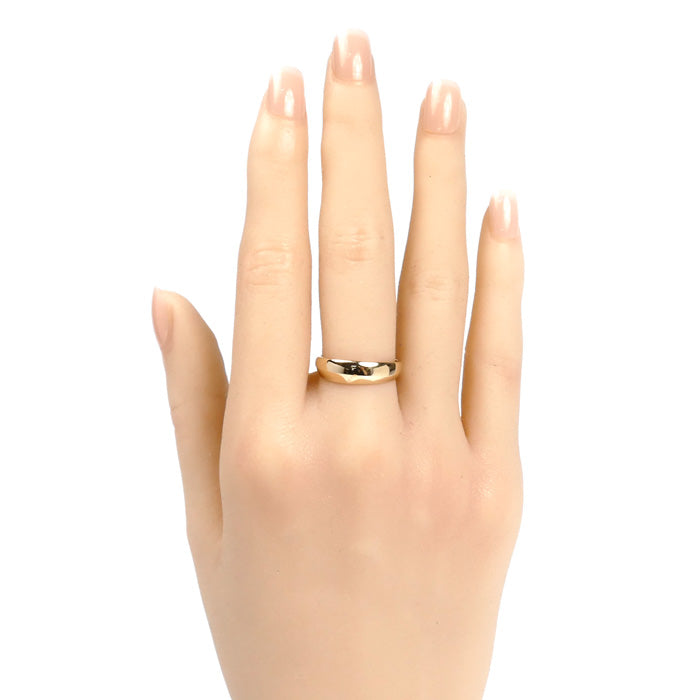 K18YG イエローゴールド 月甲 リング・指輪 14号 3.4g レディース【中古】