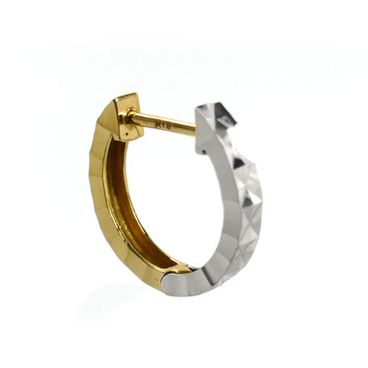 K18YG/WG ピアス 0.7g 片耳のみ ユニセックス【中古】