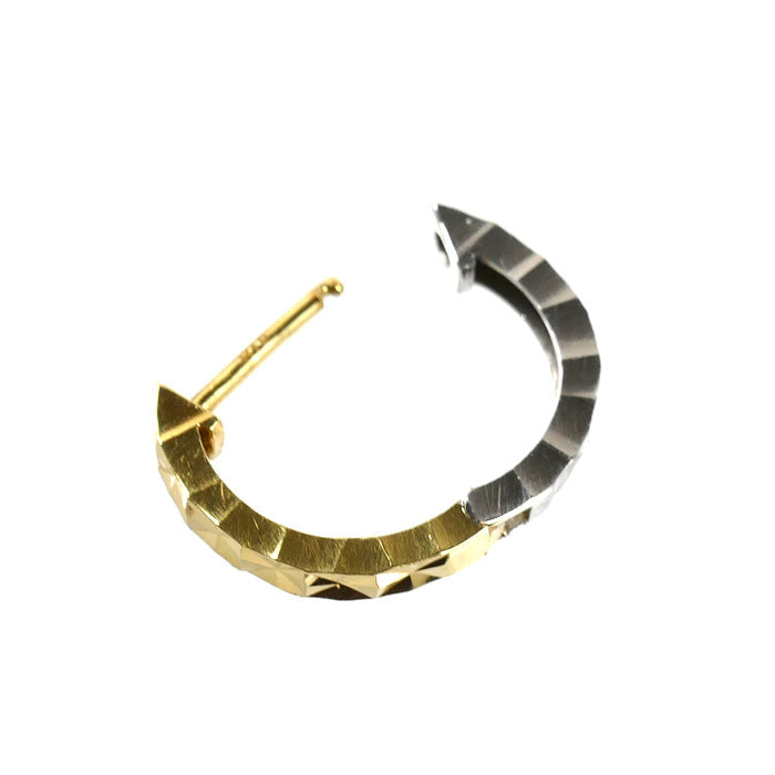 K18YG/WG ピアス 0.7g 片耳のみ ユニセックス【中古】