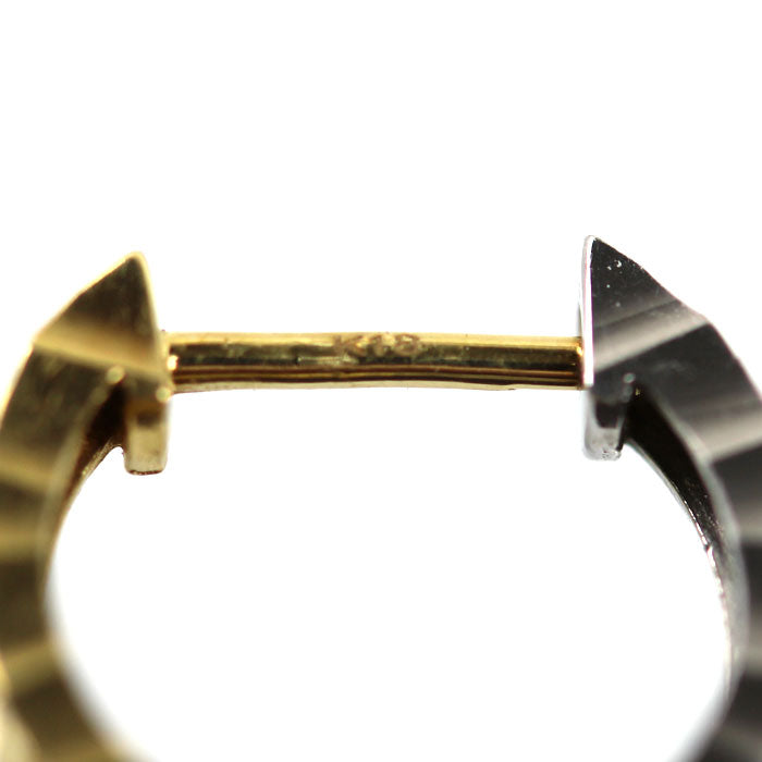 K18YG/WG ピアス 0.7g 片耳のみ ユニセックス【中古】