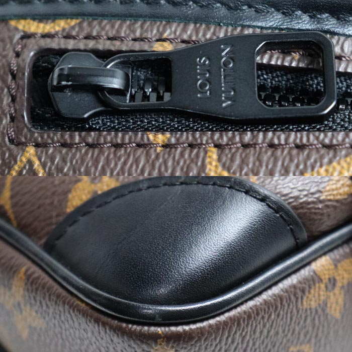 LOUIS VUITTON ルイ・ヴィトン アーチー メッセンジャー PM ショルダーバッグ モノグラムマカサー ブラウン M46442 IC メンズ【中古】