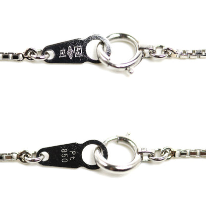 Pt850プラチナ ネックレス ベネチアン 3.8g 40cm レディース【中古】