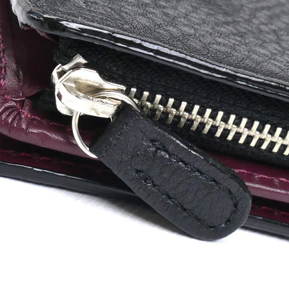 MACKINTOSH PHILOSOPHY マッキントッシュフィロソフィー バッキンガムベア 二つ折り財布 ブラック パープル 3140122 メンズ【中古】【極美品】