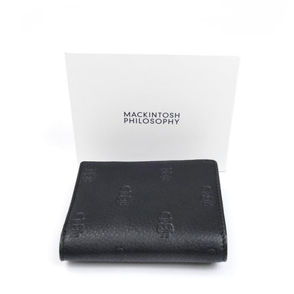 MACKINTOSH PHILOSOPHY マッキントッシュフィロソフィー バッキンガムベア 二つ折り財布 ブラック パープル 3140122 メンズ【中古】【極美品】