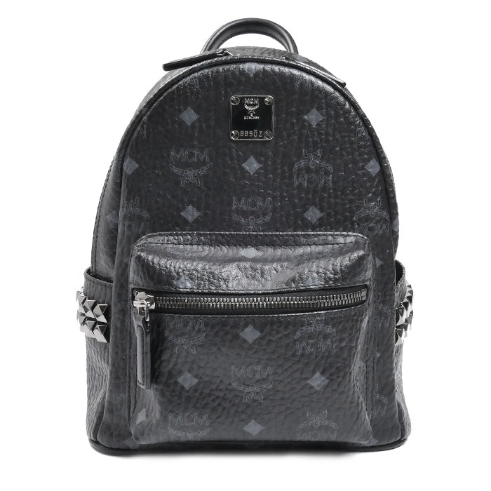 MCM エム・シー・エム スターク サイドスタッズ ヴィセトス ミニ リュック・デイパック ブラック MMK6SVE41BK001 レディース【中古】