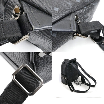 MCM エム・シー・エム スターク サイドスタッズ ヴィセトス ミニ リュック・デイパック ブラック MMK6SVE41BK001 レディース【中古】