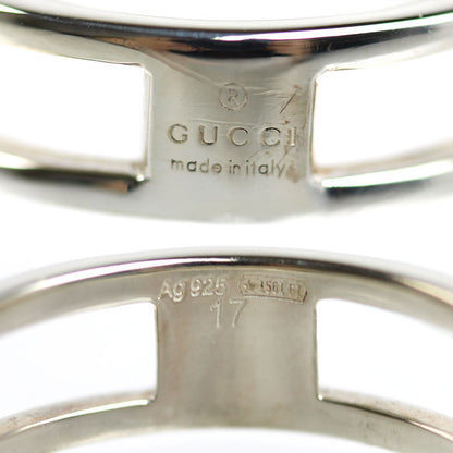 GUCCI グッチ シルバー925 Gチャーム リング・指輪 298036 16.5号 2.8g ユニセックス【中古】