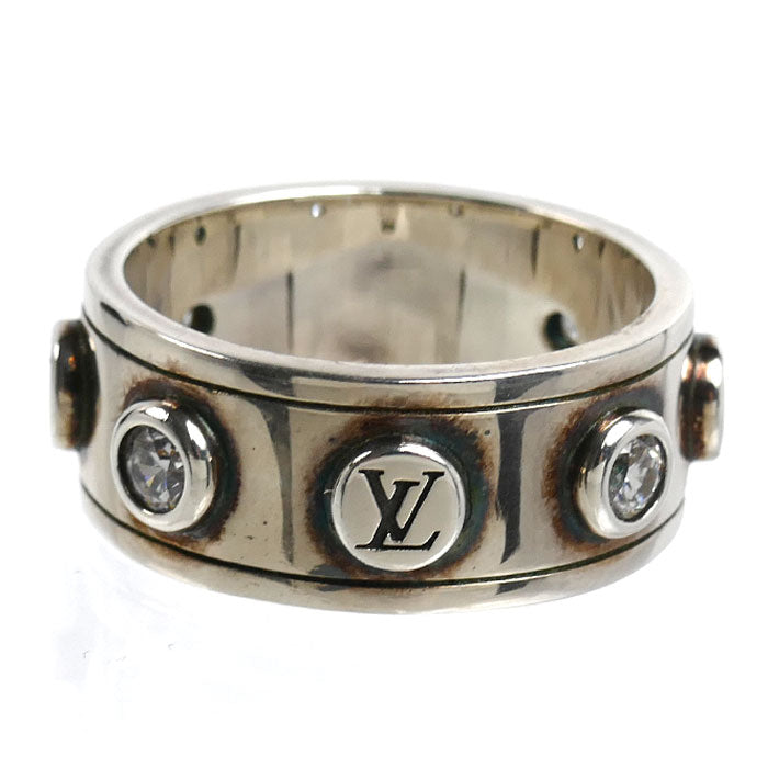 LOUIS VUITTON ルイ・ヴィトン シルバー925 リング LV スタッズ リング・指輪 M1622L VA1214 22号 12.4g メンズ【中古】