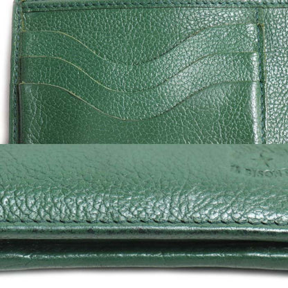 IL BISONTE イルビゾンテ 二つ折り財布 グリーン 54_1_411853 メンズ【中古】