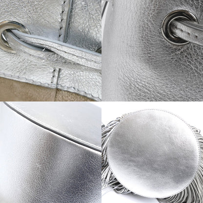 J&M Davidson ジェイアンドエムデヴィッドソン カーニバルM スタッズ フリンジ ショルダーバッグ シルバー レディース【中古】【美品】