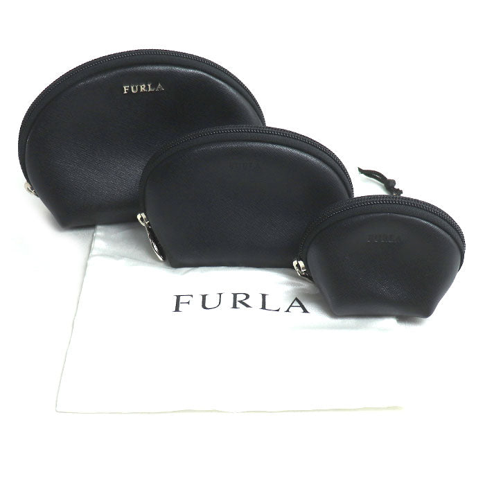 Furla フルラ ポーチセット ポーチ ブラック レディース【中古】