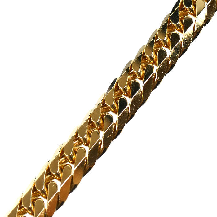 K18YG イエローゴールド ブレスレット 喜平6面Wカット 30.3g 20cm メンズ【中古】