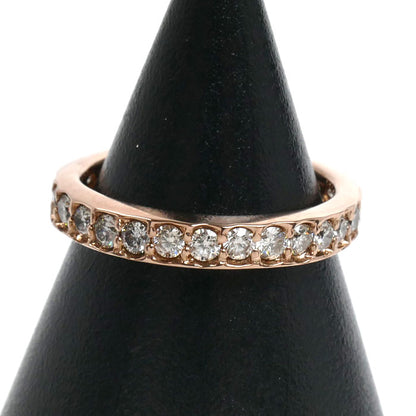 K18PG ピンクゴールド フルエタニティ リング・指輪 ダイヤモンド1.00ct 10号 3.2g レディース【中古】【美品】