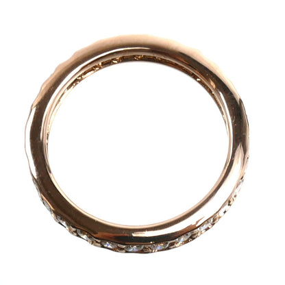 K18PG ピンクゴールド フルエタニティ リング・指輪 ダイヤモンド1.00ct 10号 3.2g レディース【中古】【美品】