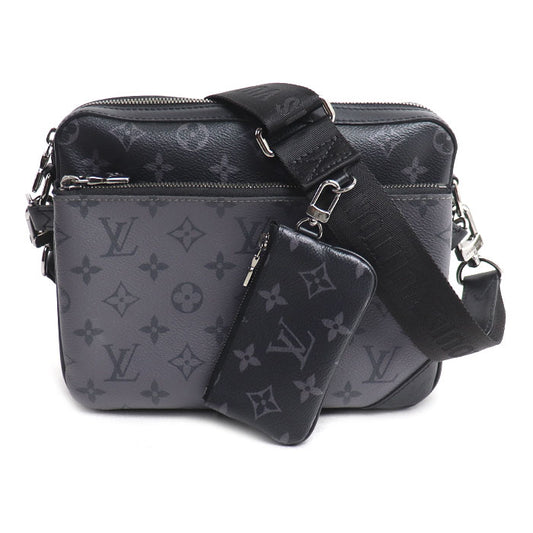 LOUIS VUITTON ルイ・ヴィトン トリオ メッセンジャー ショルダーバッグ モノグラム エクリプス グレー M69443 ICチップ メンズ【中古】