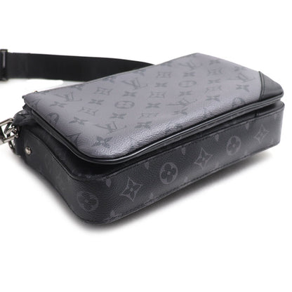 LOUIS VUITTON ルイ・ヴィトン トリオ メッセンジャー ショルダーバッグ モノグラム エクリプス グレー M69443 ICチップ メンズ【中古】
