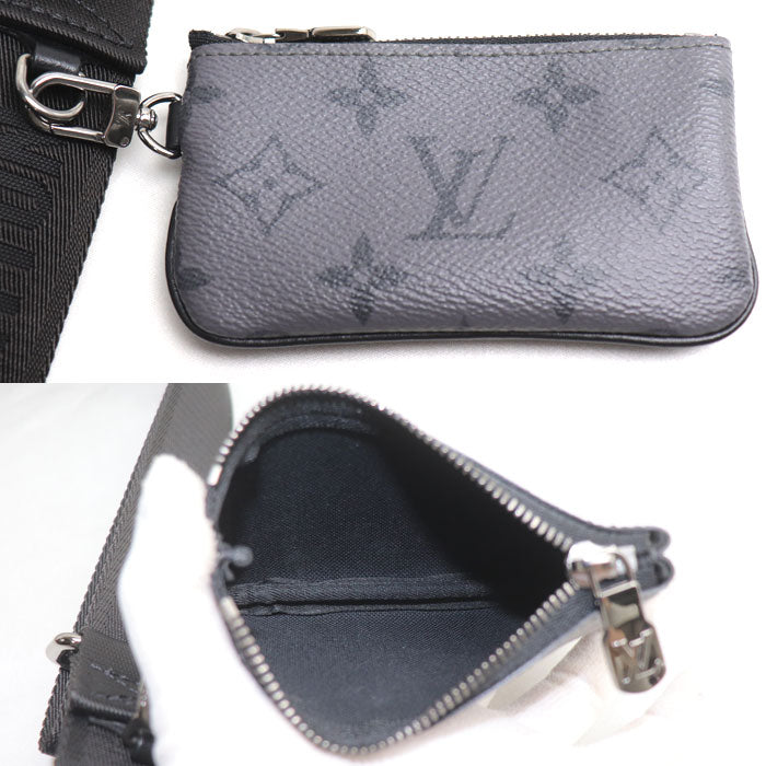 LOUIS VUITTON ルイ・ヴィトン トリオ メッセンジャー ショルダーバッグ モノグラム エクリプス グレー M69443 ICチップ メンズ【中古】