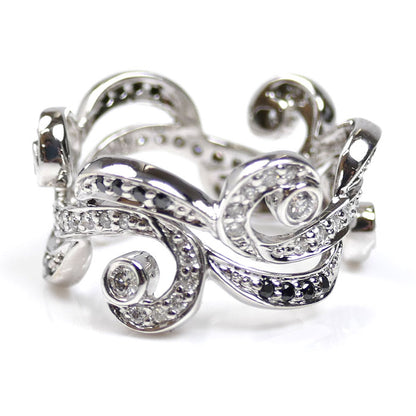 K18WG ホワイトゴールド リング・指輪 ダイヤモンド0.55ct 10号 5.4g レディース【中古】