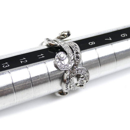 K18WG ホワイトゴールド リング・指輪 ダイヤモンド0.55ct 10号 5.4g レディース【中古】