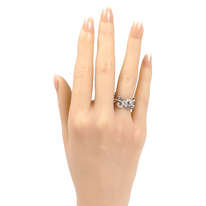 K18WG ホワイトゴールド リング・指輪 ダイヤモンド0.55ct 10号 5.4g レディース【中古】