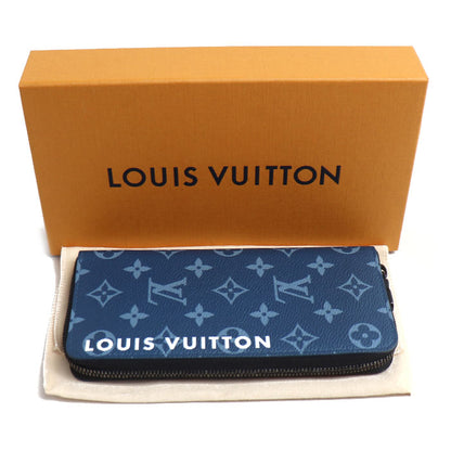 LOUIS VUITTON ルイ・ヴィトン ジッピーウォレット ヴェルティカル 長財布 ラウンドファスナー ルイヴィトン コレクション ブルー M82799 IC メンズ【中古】