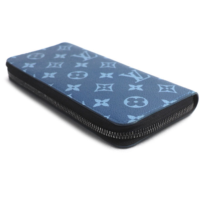 LOUIS VUITTON ルイ・ヴィトン ジッピーウォレット ヴェルティカル 長財布 ラウンドファスナー ルイヴィトン コレクション ブルー M82799 IC メンズ【中古】