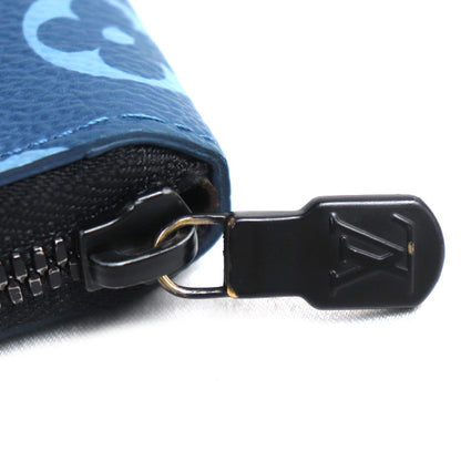 LOUIS VUITTON ルイ・ヴィトン ジッピーウォレット ヴェルティカル 長財布 ラウンドファスナー ルイヴィトン コレクション ブルー M82799 IC メンズ【中古】