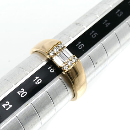 K18YG イエローゴールド リング・指輪 K18・D0.40 ダイヤモンド0.40ct 17号 4.9g ユニセックス【中古】