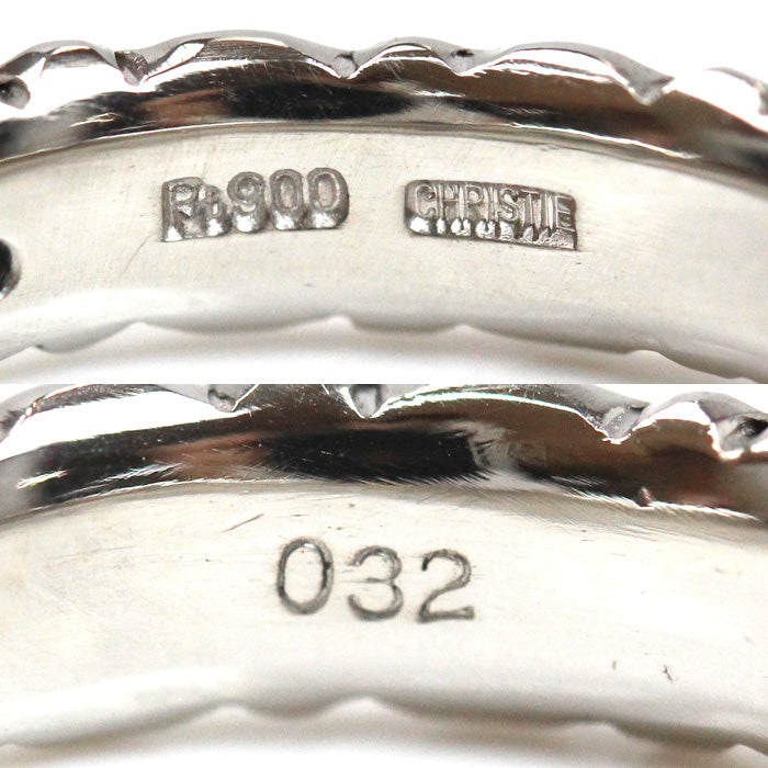 Pt900プラチナ リング・指輪 ダイヤモンド0.32ct 13.5号 8.2g レディース【中古】