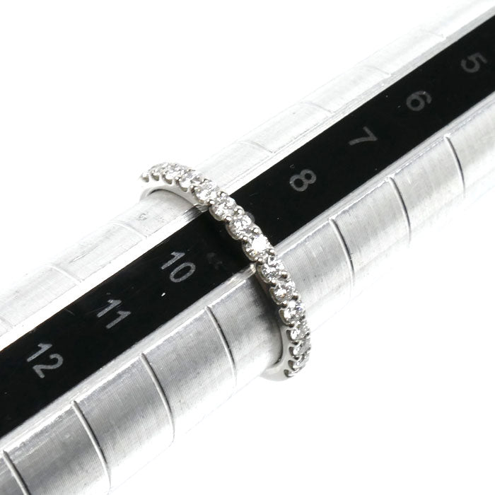 I-PRIMO Pt950プラチナ Vestalis ハーフエタニティ リング・指輪 ダイヤモンド0.27ct 9号 2.7g レディース【中古】【美品】