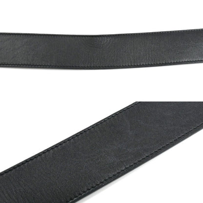 GUCCI グッチ GGエンブレム ワイド ベルト ブラック 400593 レディース 75/30【中古】