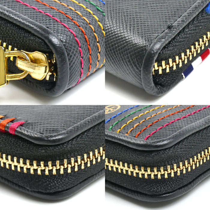 JC de CASTELBAJAC カステルバジャック ラウンドファスナー コインケース ブラック 27601 ユニセックス【中古】【美品】