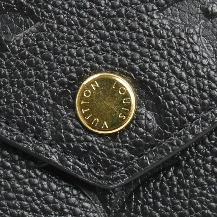 LOUIS VUITTON ルイ・ヴィトン ポルトフォイユヴィクトリーヌ 三つ折り財布 アンプラント ノワール M64060 IC レディース【中古】【美品】