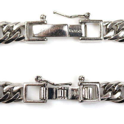 Pt850プラチナ ネックレス 喜平6面Wカット 50.3g 50cm メンズ【中古】