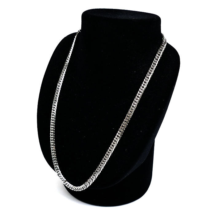 Pt850プラチナ ネックレス 喜平6面Wカット 50.3g 50cm メンズ【中古】