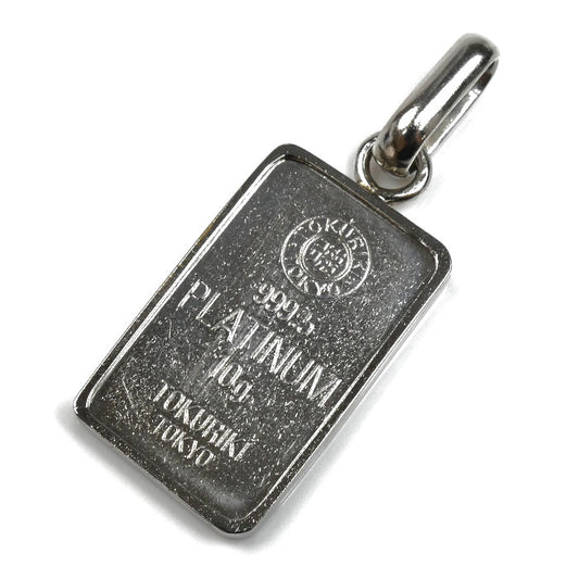 Pt999.5/Pt900 インゴット 徳力 ペンダントトップ 14.3g メンズ【中古】