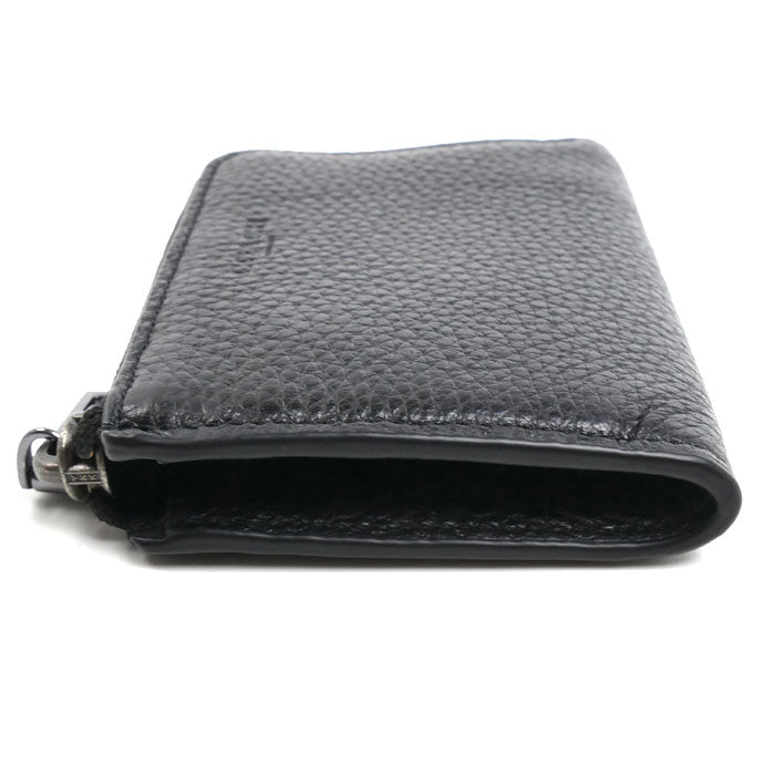COACH コーチ ジップ キーケース コインケース ブラック CW358 QB/BK アウトレット メンズ【中古】【美品】