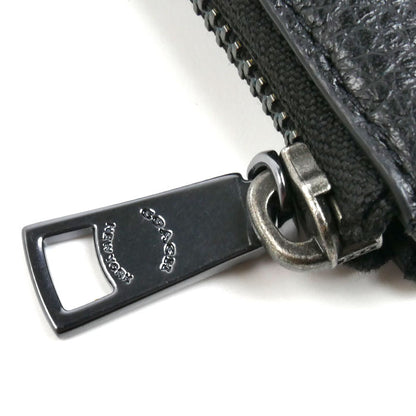 COACH コーチ ジップ キーケース コインケース ブラック CW358 QB/BK アウトレット メンズ【中古】【美品】