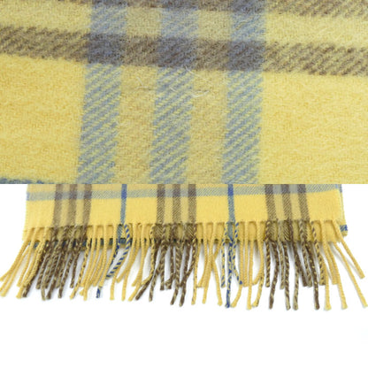 BURBERRY バーバリー LONDON ノバチェック マフラー イエロー レディース【中古】