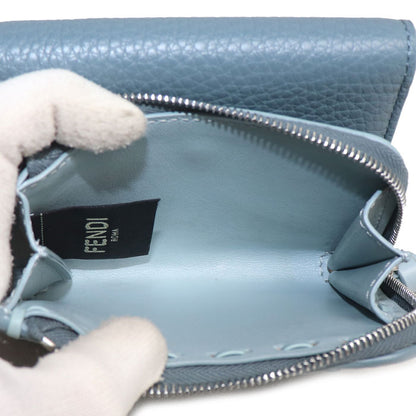 FENDI フェンディ ピーカブー マイクロ 三つ折り財布 ライトブルー 8M0499AURNF1VFI レディース【中古】【美品】