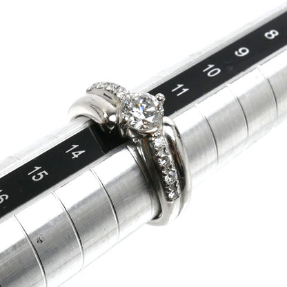 Pt900プラチナ リング・指輪 ダイヤモンド0.70ct ダイヤモンド0.26ct 12.5号 7.5g レディース【中古】