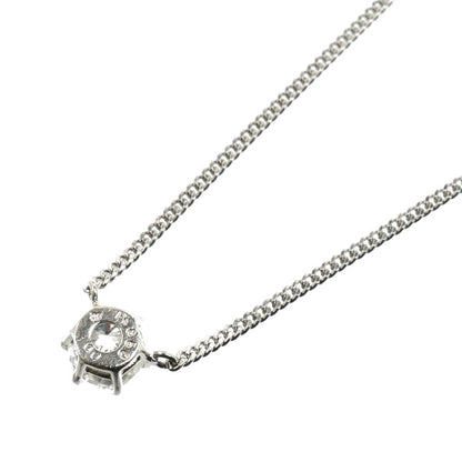 Pt850プラチナ プチ 一粒ダイヤ ネックレス ダイヤモンド1.00ct 4.8g 41cm レディース【中古】
